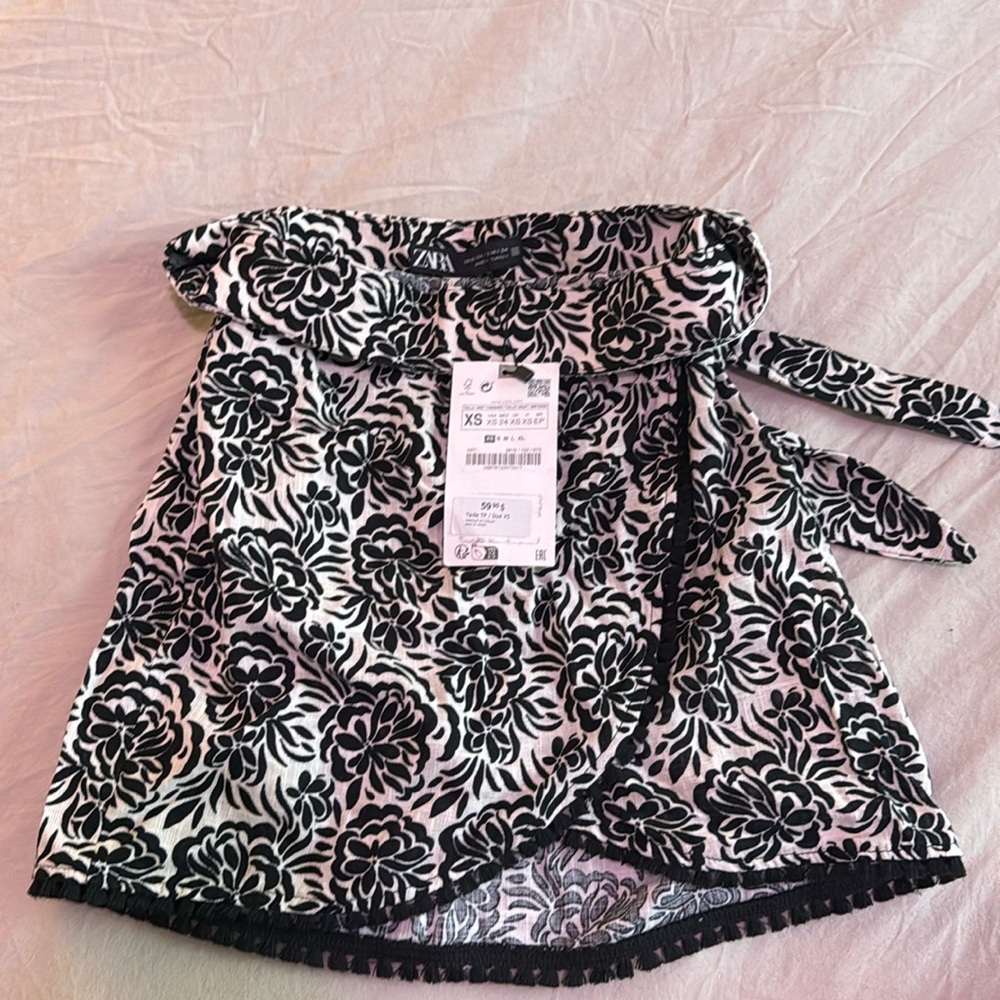 Zara mini wrap skirt